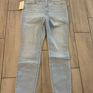 Light blue denim stretch jeans